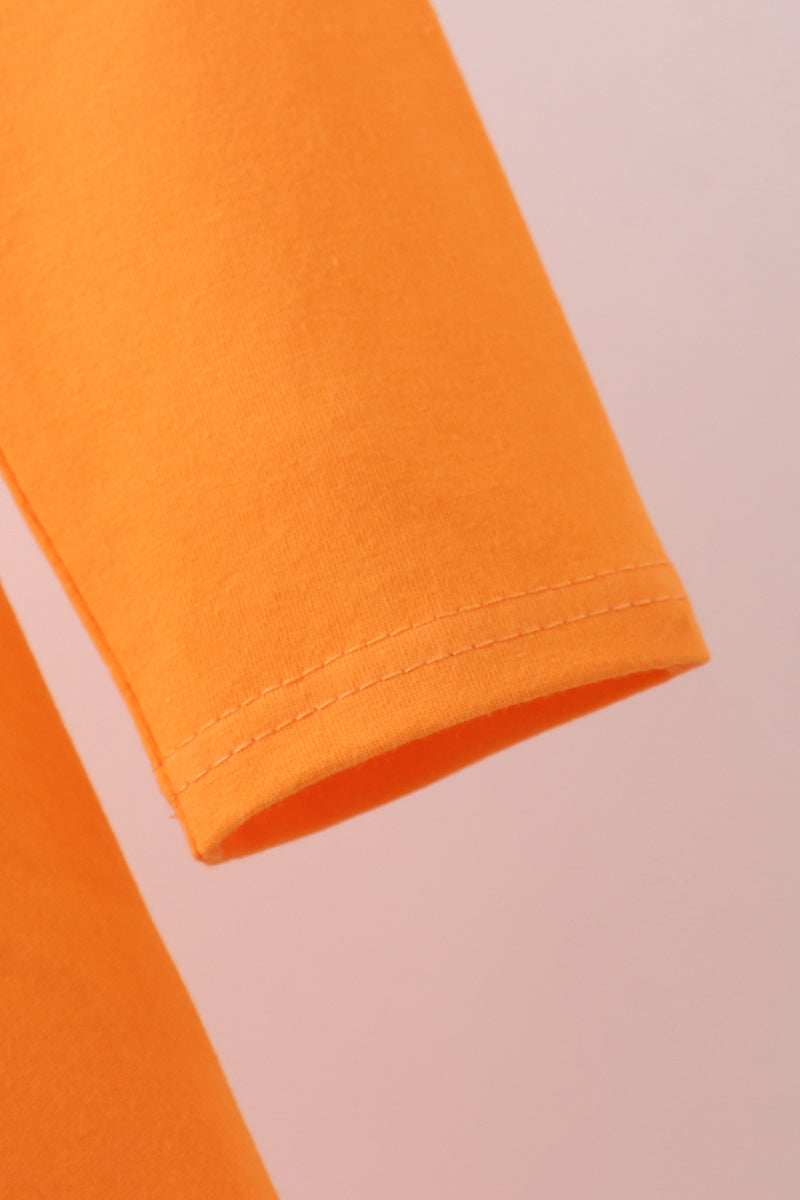 Premium Orange Tennessee puppy applique dress