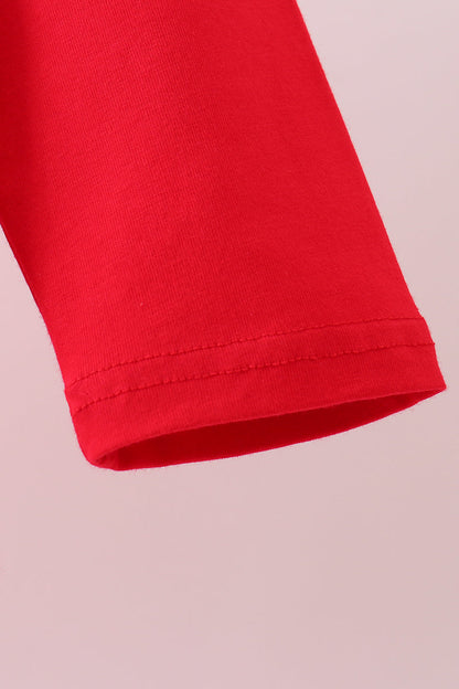 Premium Red Georgia bulldog embroidery top