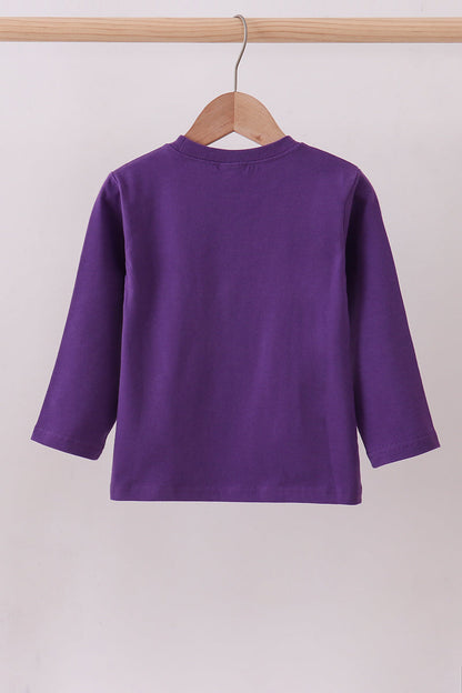 Premium Purple LSU tiger applique top