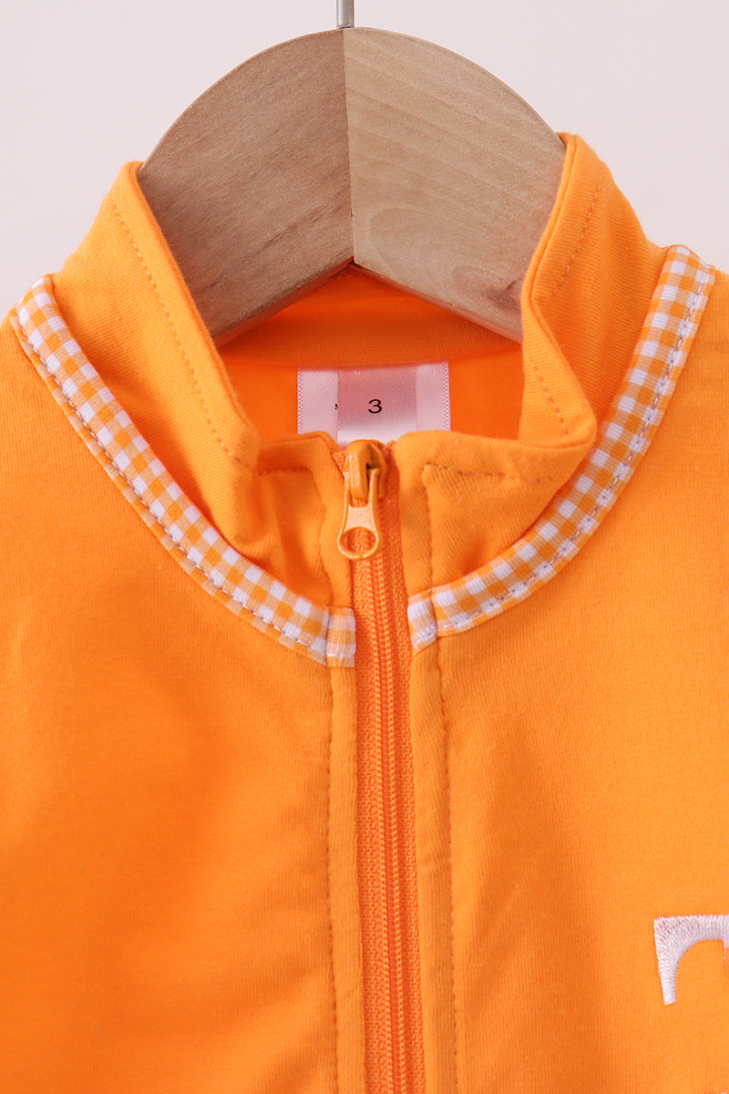 Premium Orange Tennessee embroidery vest