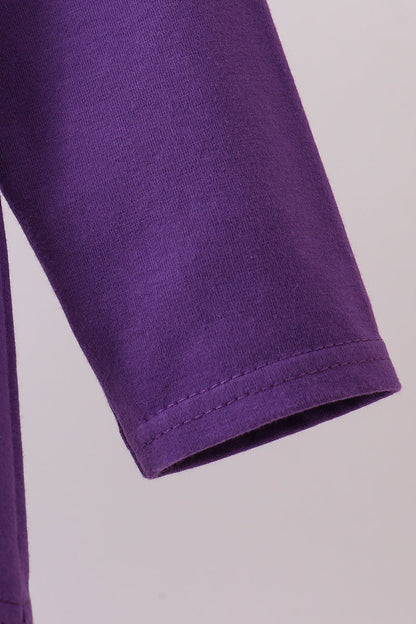 Premium Purple LSU 01 applique top