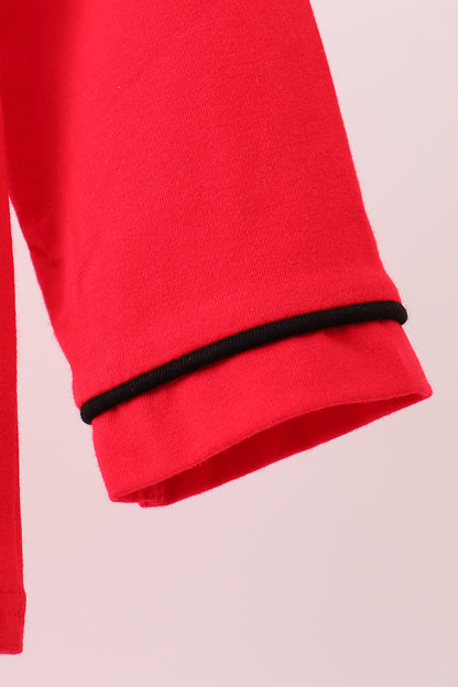 Premium Red Georgia bulldog embroidery cardigan