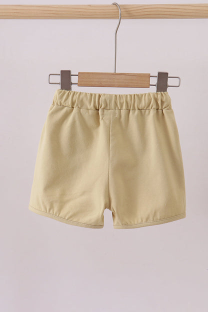 Premium Khaki drawstring shorts - Cloudling Kids Clothing
