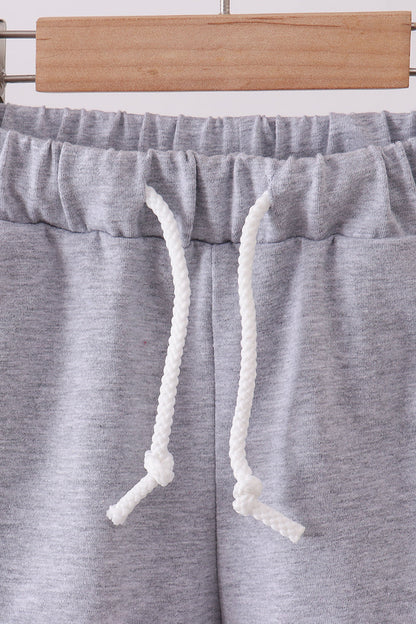 Premium Grey drawstring shorts - Cloudling Kids Clothing