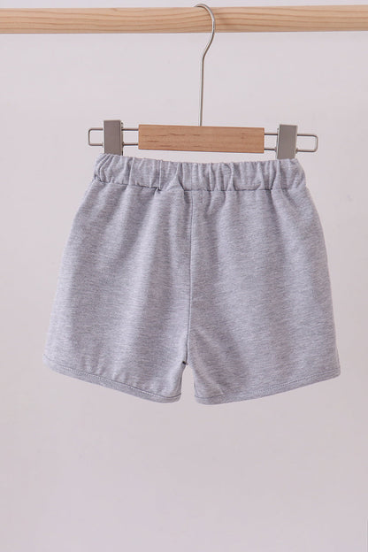 Premium Grey drawstring shorts - Cloudling Kids Clothing