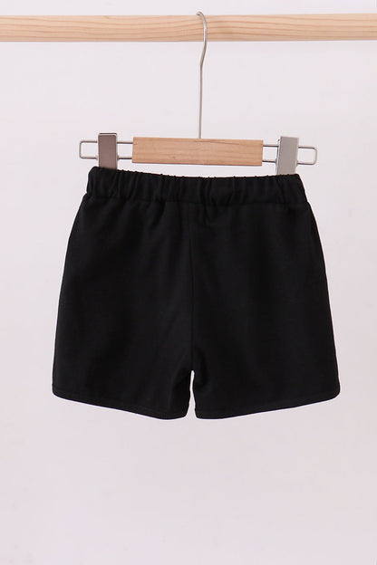 Premium Black drawstring shorts - Cloudling Kids Clothing