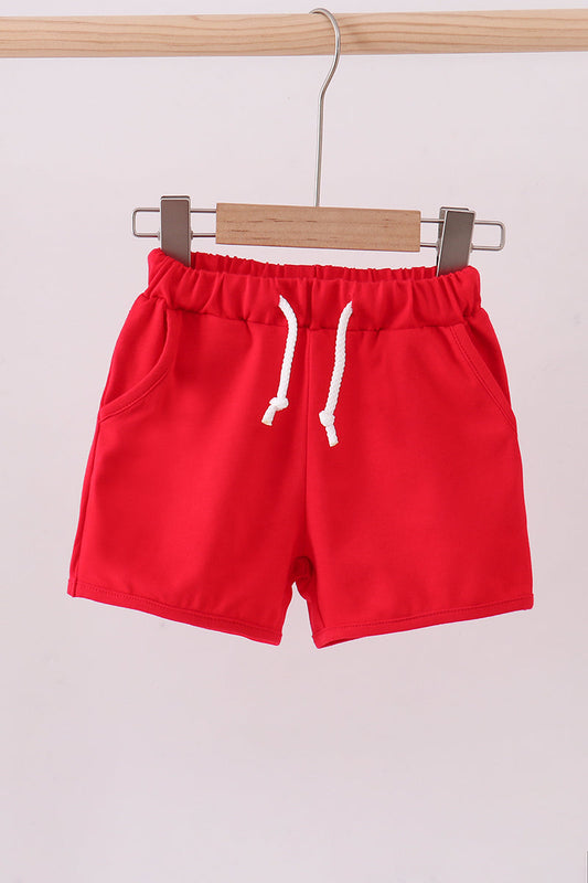 Premium Red drawstring shorts - Cloudling Kids Clothing