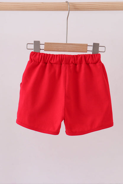 Premium Red drawstring shorts - Cloudling Kids Clothing