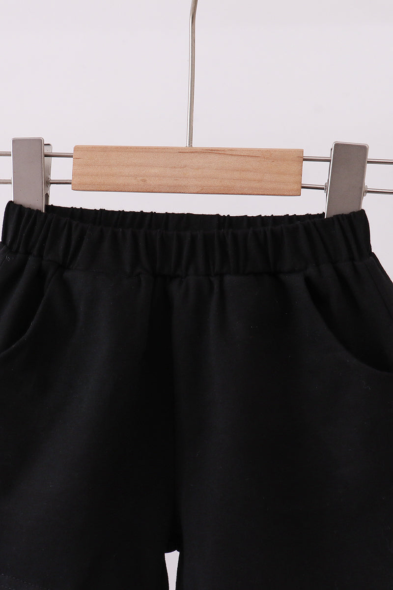Premium Black shorts - Cloudling Kids Clothing