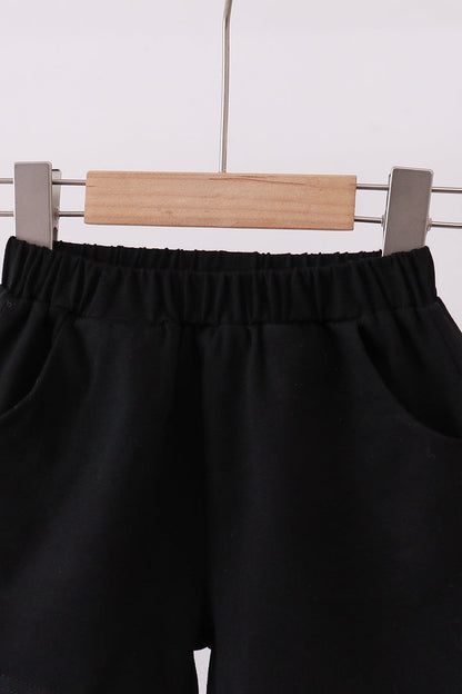 Premium Black shorts - Cloudling Kids Clothing