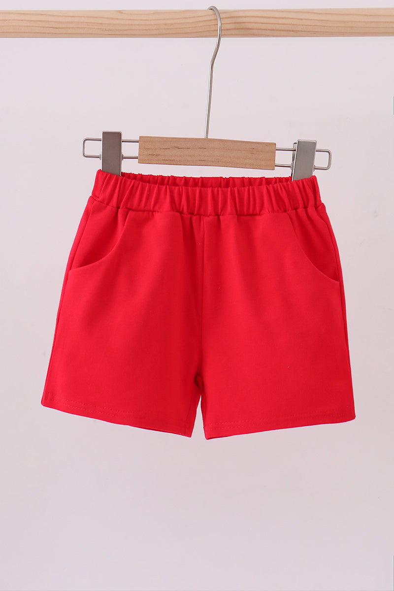 Premium Red shorts - Cloudling Kids Clothing