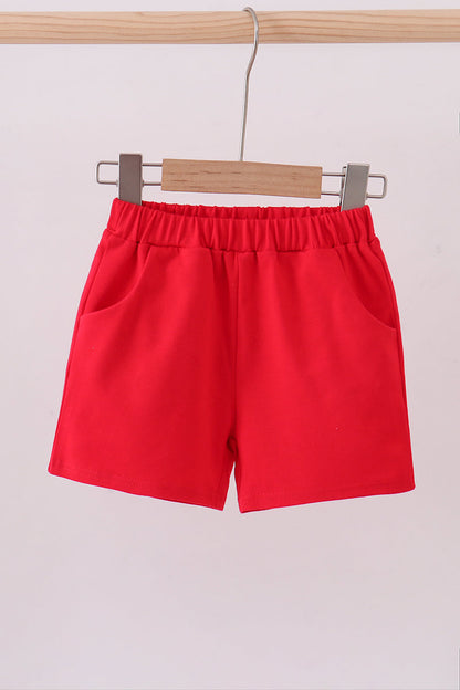 Premium Red shorts - Cloudling Kids Clothing