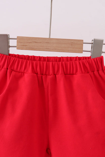 Premium Red shorts - Cloudling Kids Clothing