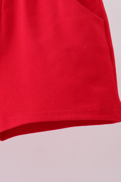 Premium Red shorts - Cloudling Kids Clothing