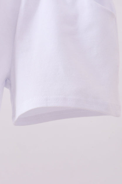 Premium White shorts - Cloudling Kids Clothing