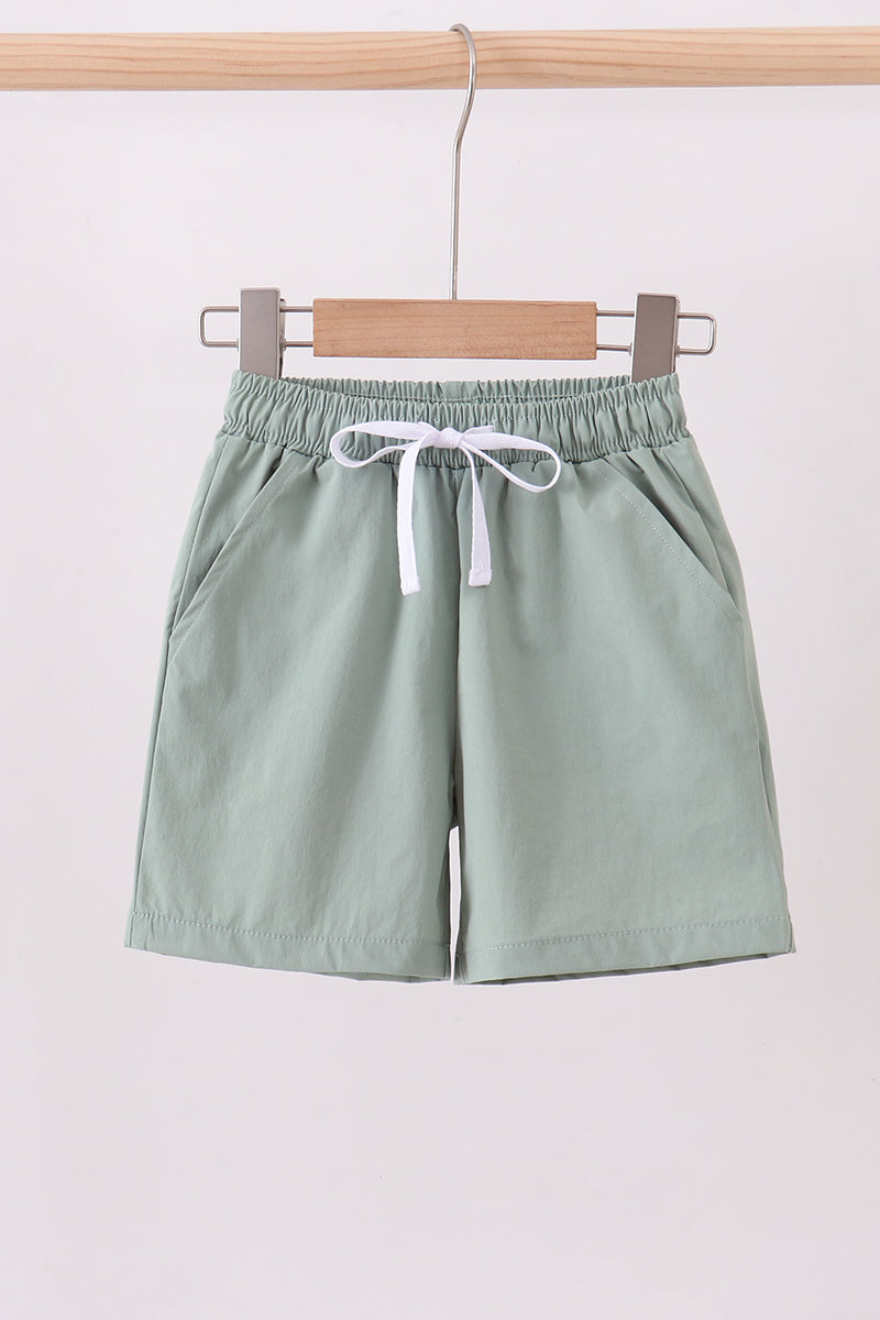 Sage pocket performance shorts - Cloudling Kids Clothing