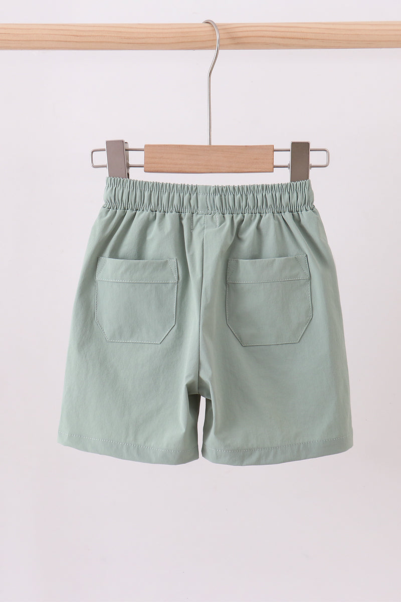 Sage pocket performance shorts - Cloudling Kids Clothing