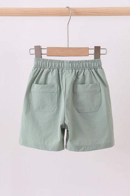 Sage pocket performance shorts - Cloudling Kids Clothing