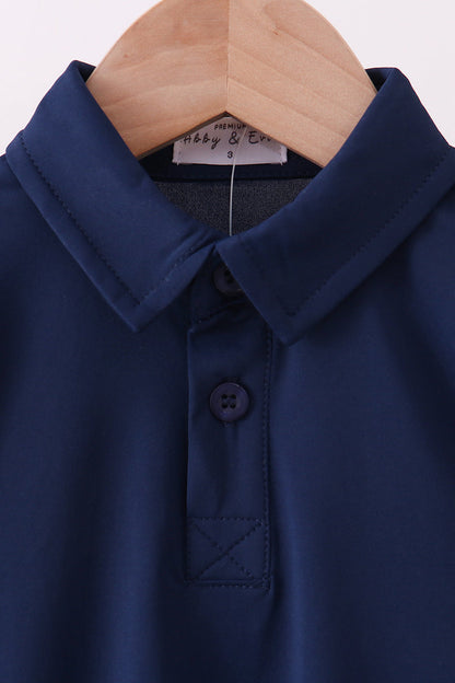 Blue everyday Collared Tank - Cloudling Kids Clothing