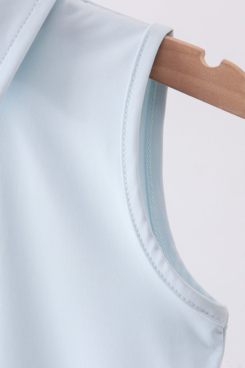 Sky everyday Knit Collared Tank - Cloudling Kids Clothing