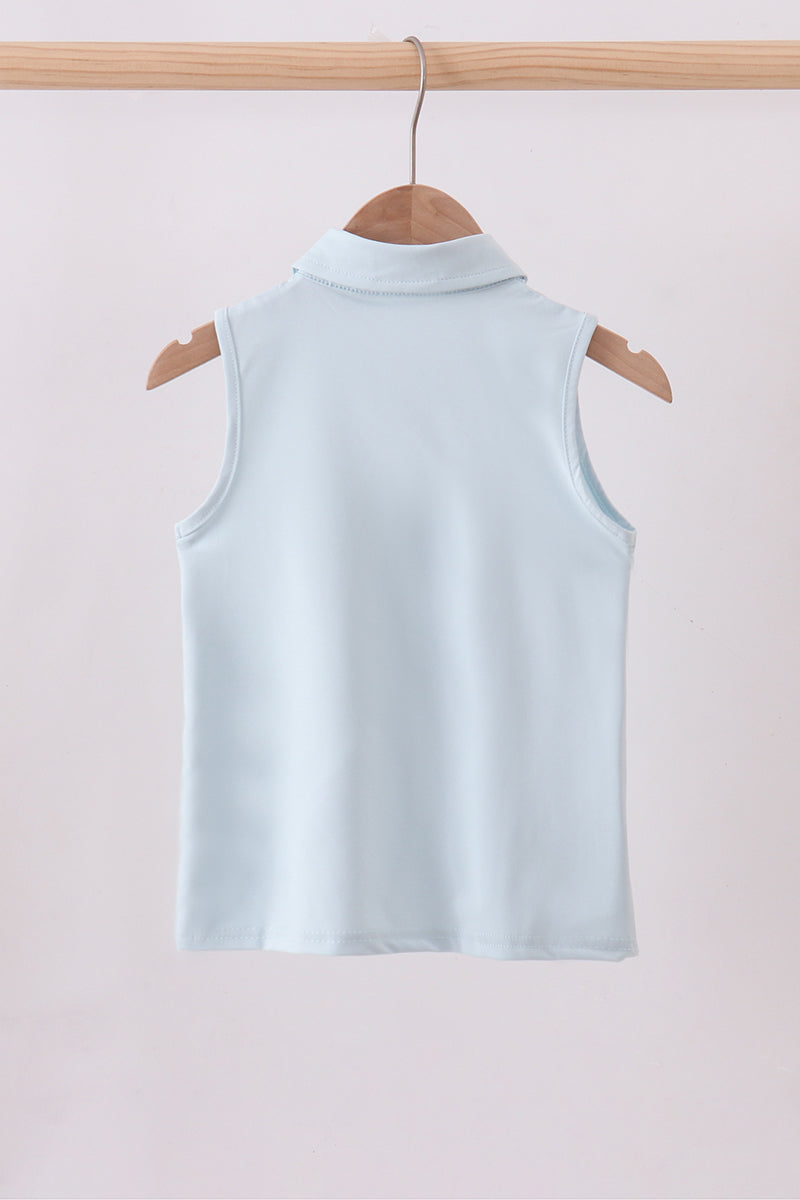 Sky everyday Knit Collared Tank - Cloudling Kids Clothing
