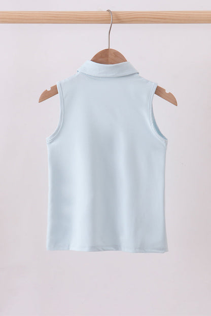Sky everyday Knit Collared Tank - Cloudling Kids Clothing