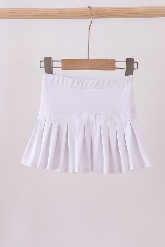 White pleated skort - Cloudling Kids Clothing