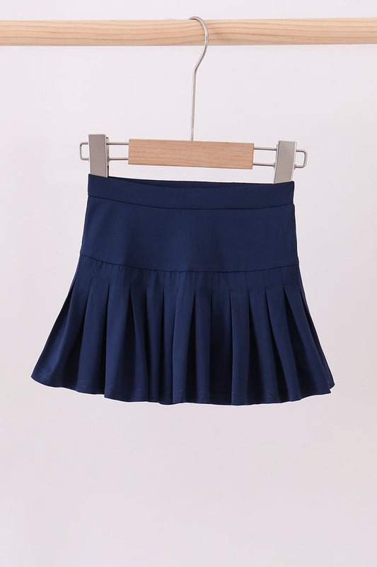 Blue pleated skort - Cloudling Kids Clothing