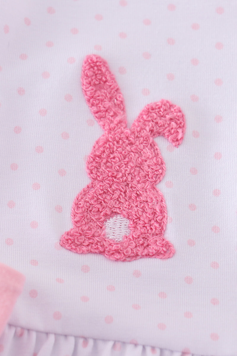 Premium Pink bunny bow dress - Cloudling Kids Clothing