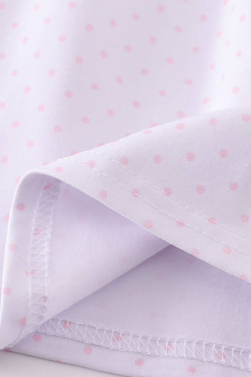 Premium Pink bunny bow dress - Cloudling Kids Clothing