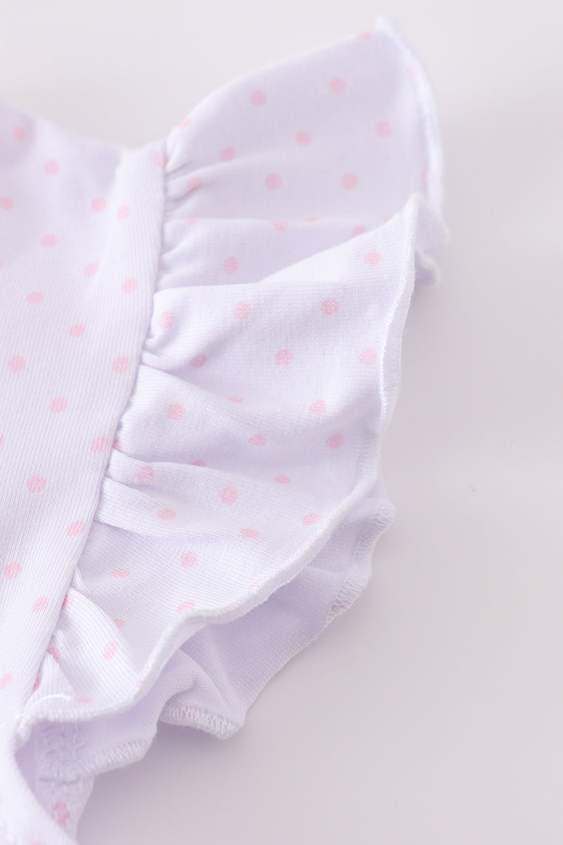 Premium Pink bunny bow set - Cloudling Kids Clothing