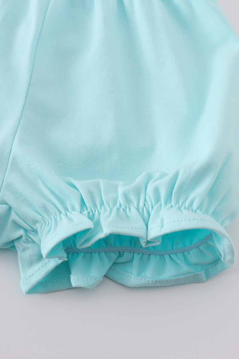 Premium Mint bunny embroidery set - Cloudling Kids Clothing