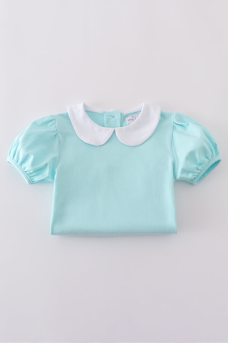 Premium Mint bunny embroidery set - Cloudling Kids Clothing