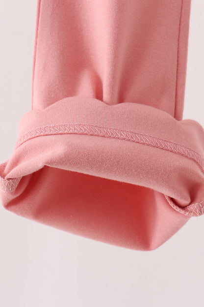 Pink scalloped bell pants