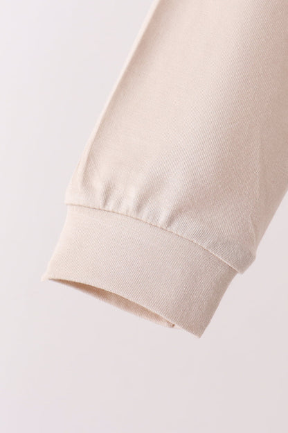 Beige bamboo pajama set – view 4