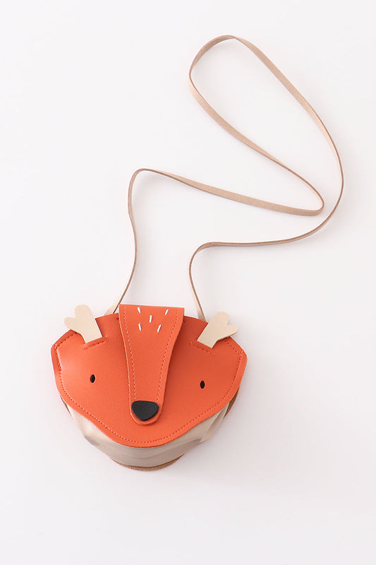 Orange deer bag - Cloudling Kids Clothing