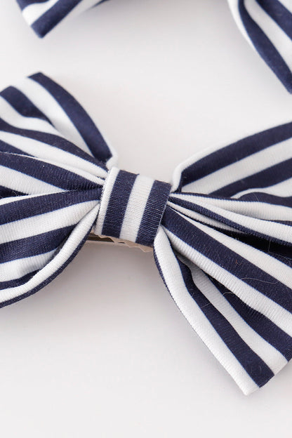 Orange piggie hair bow - Cloudling Kids Clothing