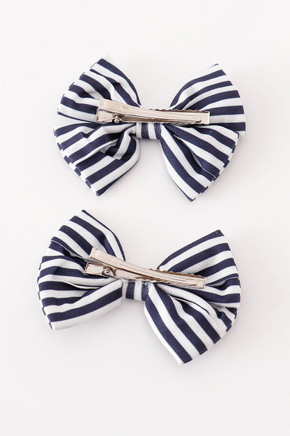 Orange piggie hair bow - Cloudling Kids Clothing