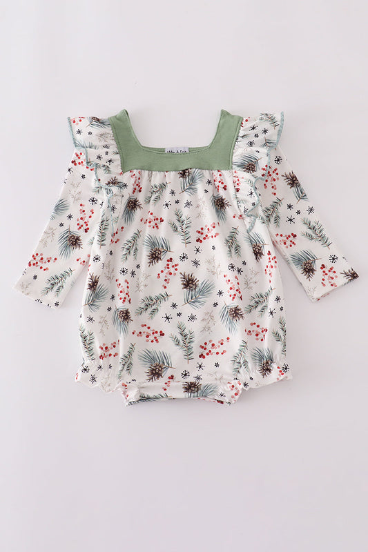 Sage ruffle bubble