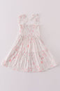 Pink blush meadow smocked mom&me dress