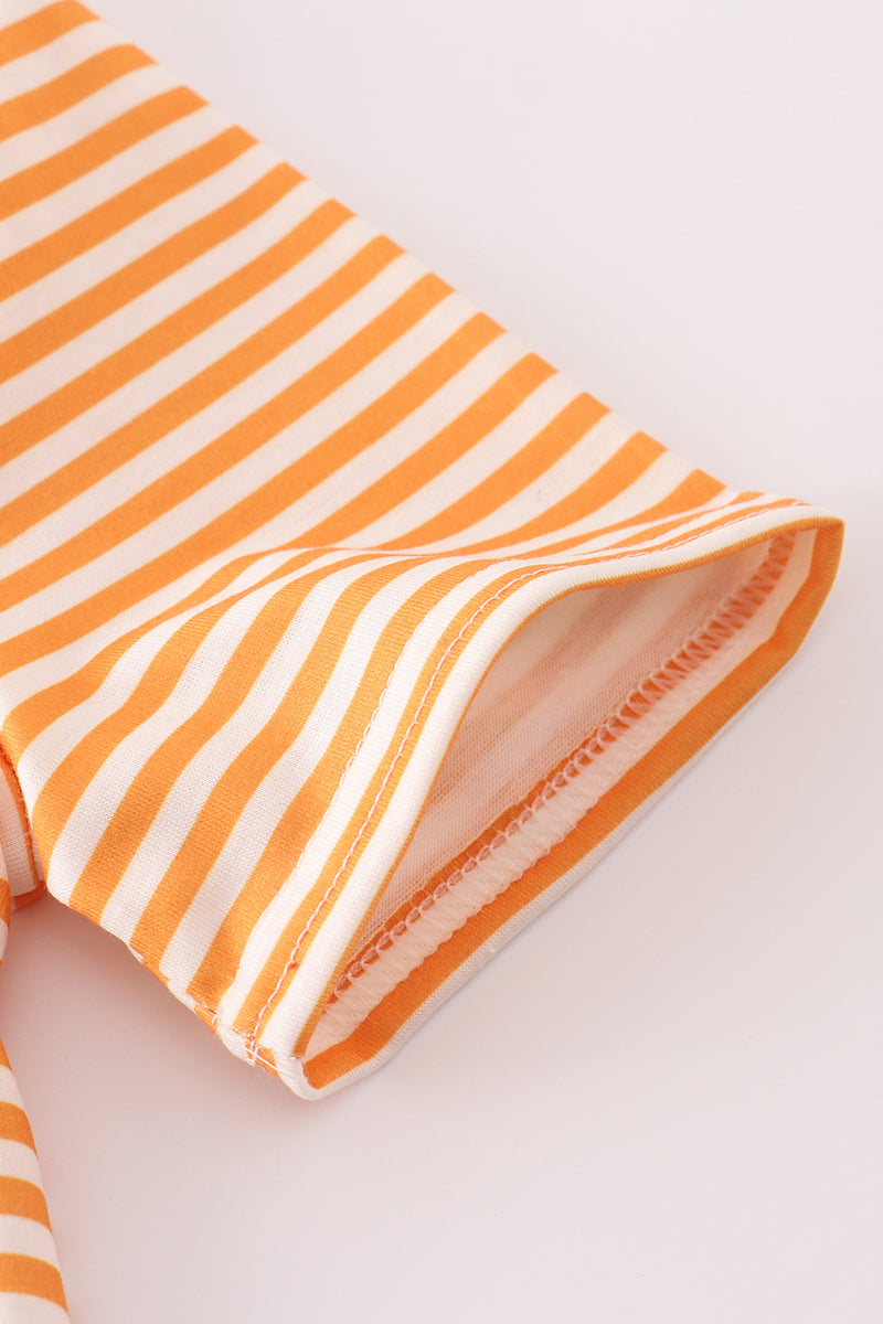 Orange tennessee applique stripe shirt - Cloudling Kids Clothing