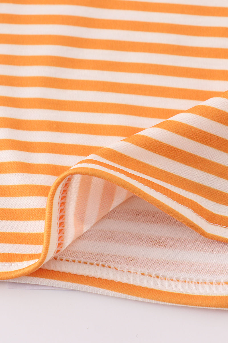 Orange tennessee applique stripe shirt - Cloudling Kids Clothing