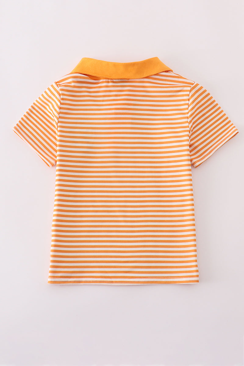 Orange tennessee applique stripe shirt - Cloudling Kids Clothing