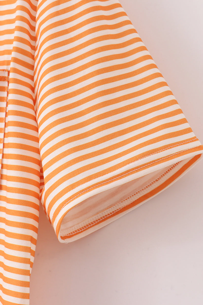 Orange tennessee applique stripe shirt - Cloudling Kids Clothing