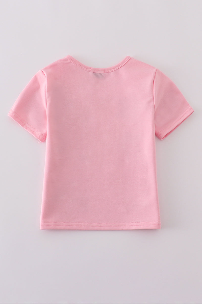 Pink star sequin mom&me top - Cloudling Kids Clothing