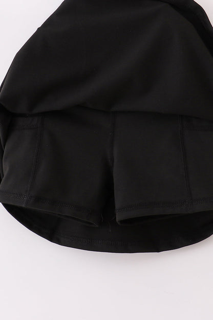 Black mom&me active skorts
