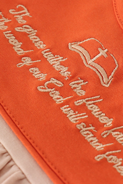 Rust isaiah embroidery bloomer set