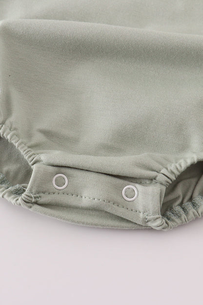 Puppy embroidery smocked bubble