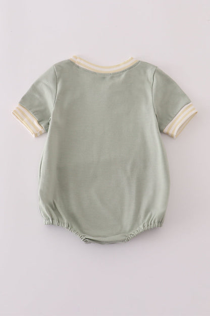 Puppy embroidery smocked bubble
