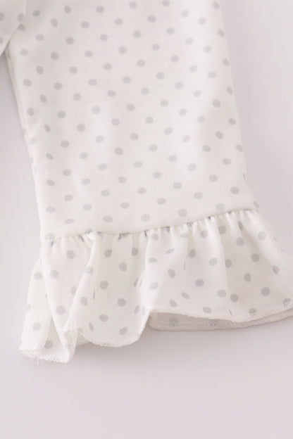 Sweet as pie french knot girl bloomers set